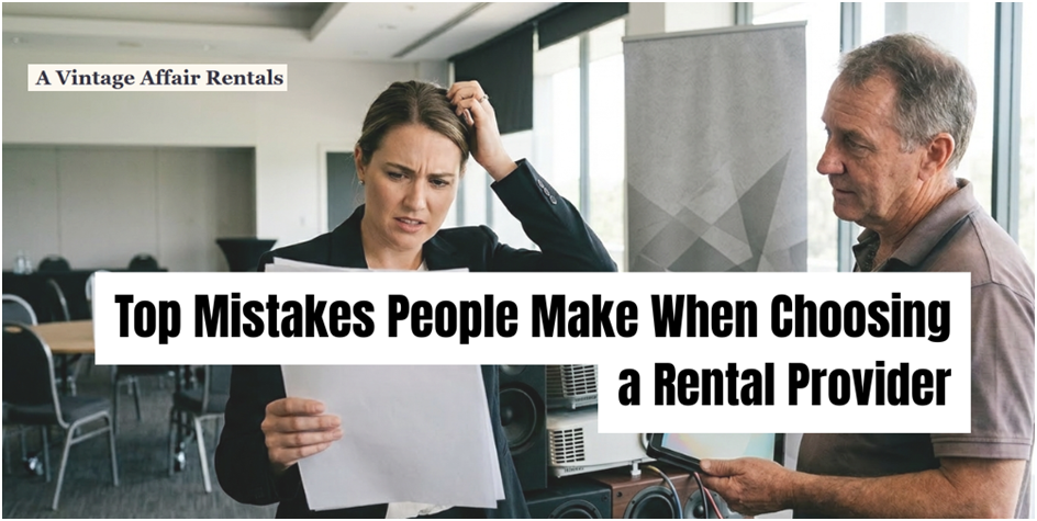 Top Mistakes People Make When Choosing a Rental Provider