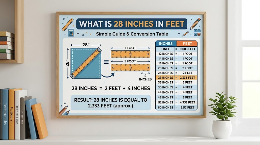 What Is 28 Inches in Feet